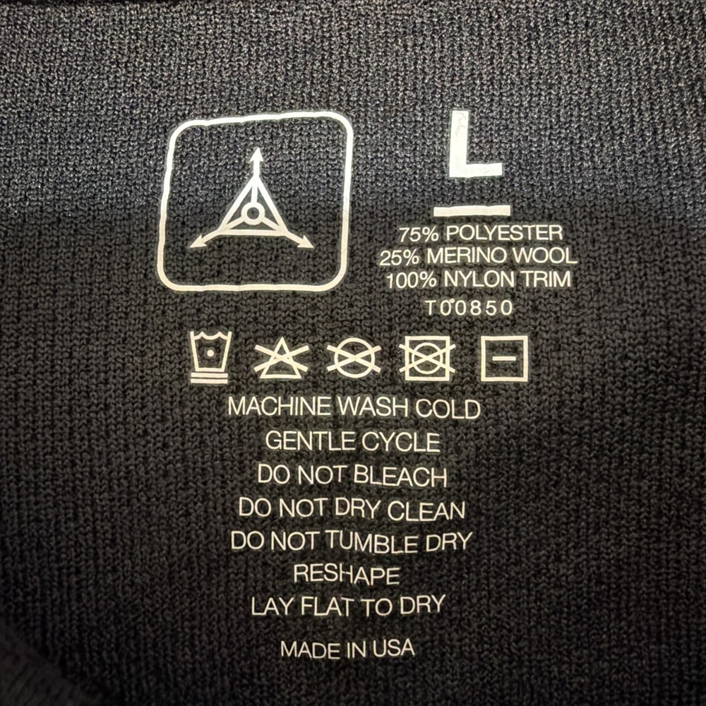 Triple Aught Design TAD Gear Mens Merino Wool Blend Polo Shirt Large black - Picture 3 of 5